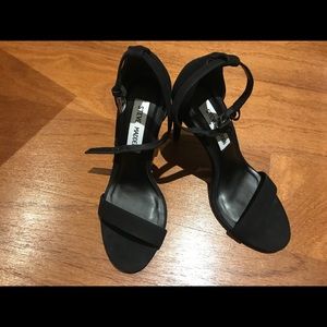 New Steve Madden ANGELINA BLACK NUBUCK size 6M